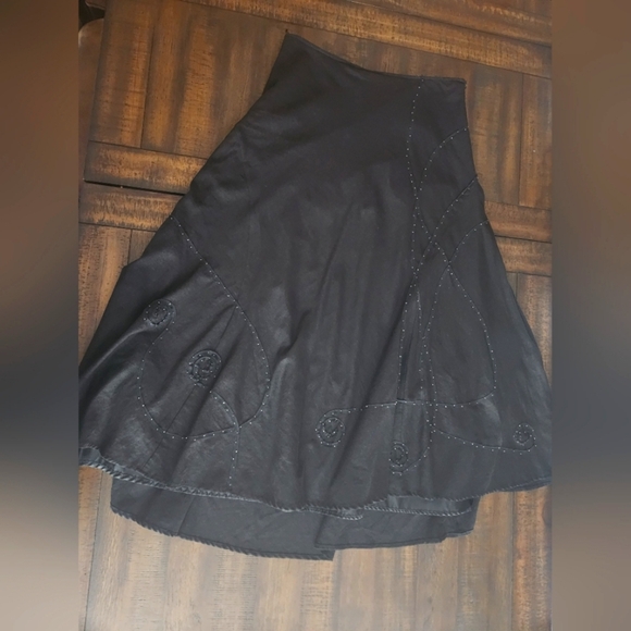 Elegant Black Y2K Goth Maxi Dress Sz Med - Picture 1 of 7
